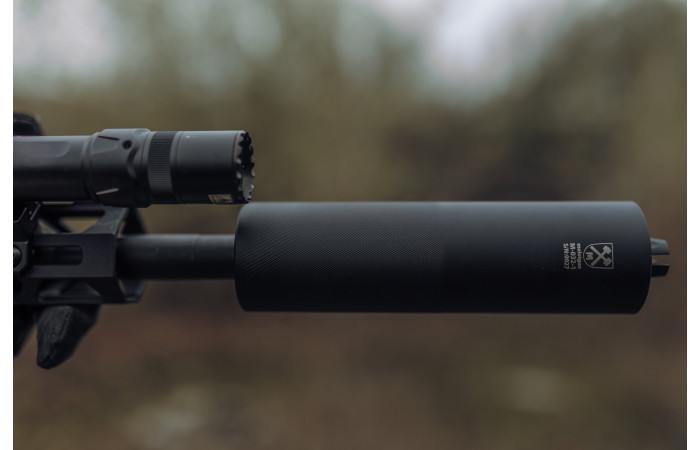 Газорозвантажений Саундмодератор Molotgun M-032-1 на М4/AR-15,UAR-15, Bren, HK416