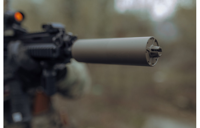 Газорозвантажений Саундмодератор Molotgun M-032-1 на М4/AR-15,UAR-15, Bren, HK416